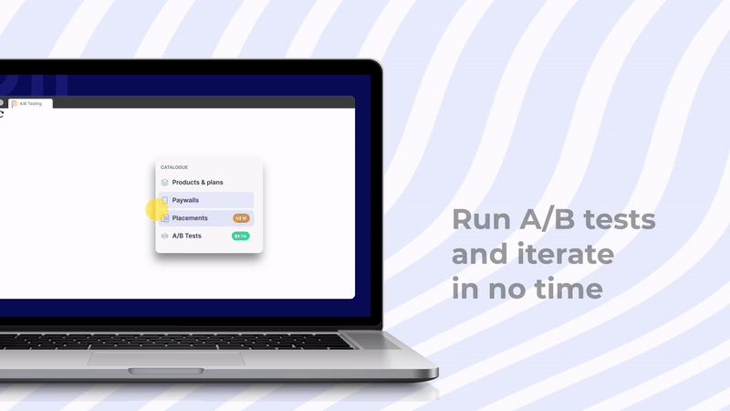 A_B TEST PAGE - Purchasely A_B testing