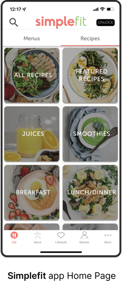 Purchasely customer Breakthrough App's Simplefit app screenshot