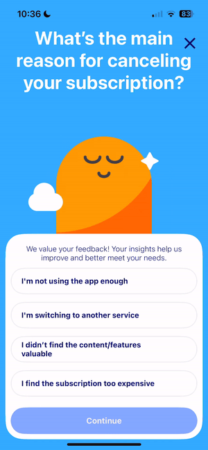 cancellation survey
